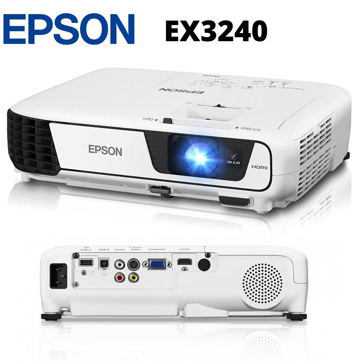 PROYECTOR EPSON EX3240 3200 LUMENES SVGA 3LCD - Virtual Pc Store