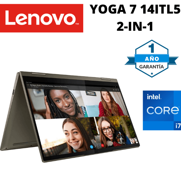 Computador Portátil Lenovo Yoga 7 14ITL5, 14'', i7-1165G7, 16GB