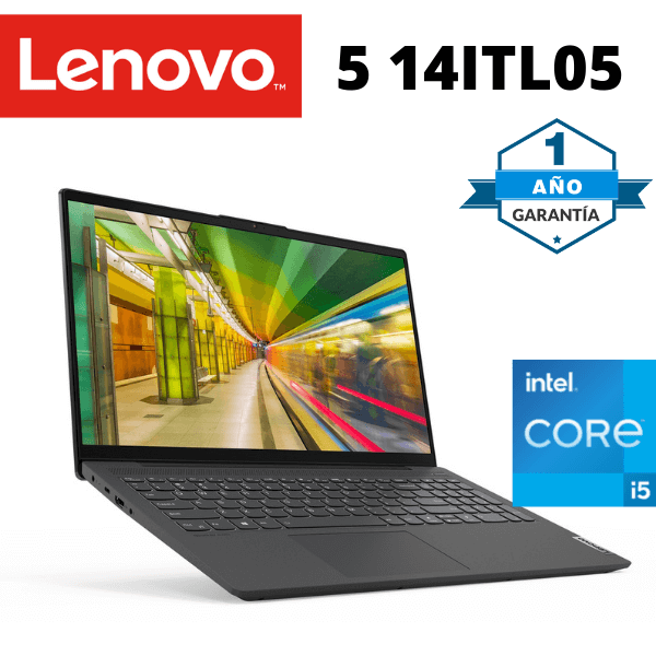 LAPTOP LENOVO 5 14ITL05 CORE i5-1135G7 2.4GHz 16GB RAM 512GB SSD 14 "(1920x1080) GRIS GRAFITO ONCEAVA GENERACION