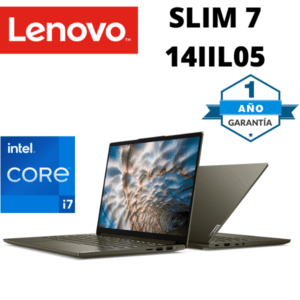 LAPTOP LENOVO SLIM 7 14IIL05 CORE i7-1165G7 2.8GHz 16GB RAM 512GB SSD 14 “(1920×1080) SLATE GREY ONCEAVA GENERACION