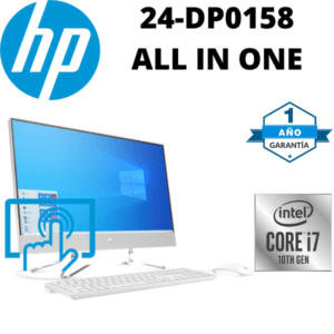 HP ALL IN ONE 24-DP0158 CORE i7 10510U 1.8GHz 16GB RAM 1TB + 256GB SSD 23,8 ” PANTALLA TÁCTIL (1920 x 1080) BLANCO DECIMA GENERACION