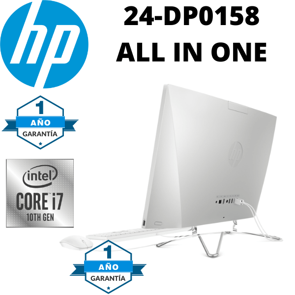 HP ALL IN ONE 24-DP0158 CORE i7 10510U 1.8GHz 16GB RAM 1TB + 256GB SSD 23,8 " PANTALLA TÁCTIL (1920 x 1080) BLANCO DECIMA GENERACION - Imagen 2