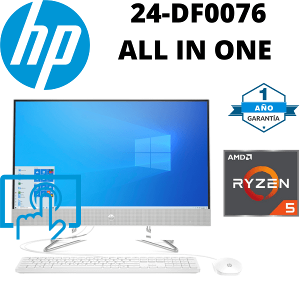 PC Tout-en-un HP 24-DF0086NF AiO - Ordinateur de bureau - Blanc - AMD Ryzen  5 3500U - 8Go de RAM - SSD 128 Go + HDD 2 To - Windows 10 Famille - Trade  Discount