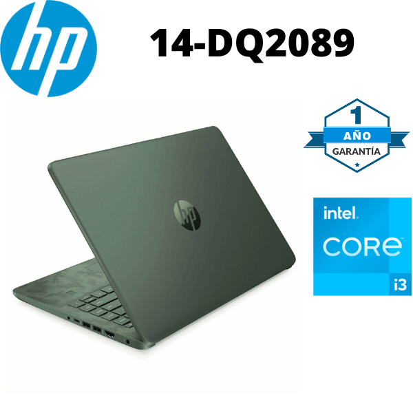 LAPTOP HP 14-DQ2089 CORE i3-1115G4 8GB RAM 256GB SSD 14" (1366 x 768) SPEN GREEN CAMO ONCEAVA GENERACION - Imagen 2